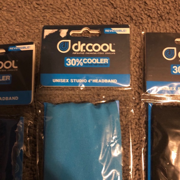 Lot Of 4 Dr. Cool  Unisex Headbands Workout Sports - Picture 6 of 6
